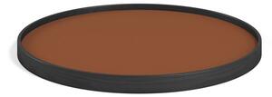 Brdr. Krüger - Tray - Oak Black model 50 - Bricka - CLAY (Cognac / Sort) - Ø 50cm H 3cm