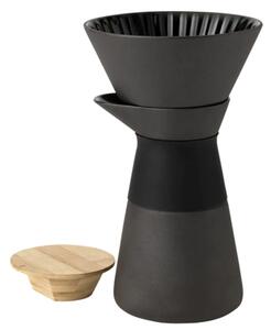 Stelton - Theo Kaffebrygger - Kaffebryggare - Black - W: 14 x H: 23,5 x L: 14 cm