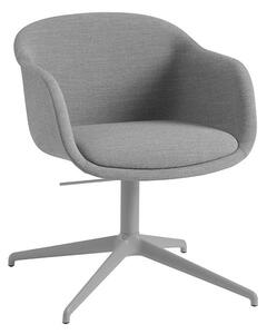 Muuto - Fiber Conference Armchair - Kontorsstol - Grey / Remix 133 - H77,5 x W63,5 x D60,5 cm