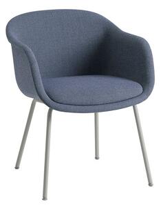 Muuto - Fiber Conference Armchair - Kontorsstol - Sabi 631 / Grey / Tube Base - H77,5 x W63,5 x D61 x SH49 cm