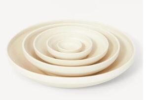 FRAMA - Shallow Bowl Set - Skål - Natural - Set of 5