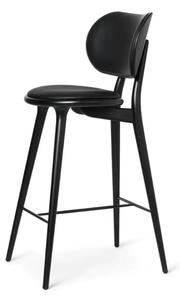 Mater - High Stool 69 - Barstol - Black Stained Beech with Backrest - H97 x W45 x D36 SH69 cm