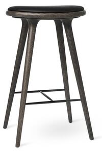 Mater - High Stool 74 - Barstol - Sirka Grey Stained Oak - H74 x W45 x D36 cm