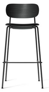 Audo Copenhagen - Co Bar Chair - Barstol - Black Steel / Black Oak / Dakar - H: 104,5 x SH: 75,5 x W: 50.9 x D: 49.7 cm