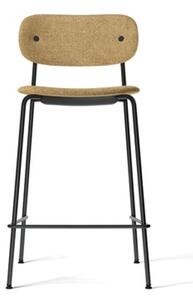 Audo Copenhagen - Co Counter Chair - Barstol - Black Steel / Bouclé 06 / Fully Upholstered - H: 94,5 x SH: 65,5 x W: 49,4 x D: 48,2 cm