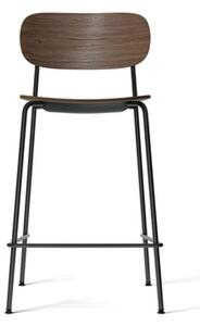 Audo Copenhagen - Co Counter Chair - Barstol - Black Steel / Dark Stained Oak - H: 94,5 x SH: 65,5 x W: 49,4 x D: 48,2 cm