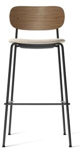 Audo Copenhagen - Co Bar Chair - Barstol - Black Steel / Dark Stained Oak / Moss - H: 104,5 x SH: 75,5 x W: 50.9 x D: 49.7 cm