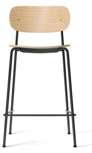 Audo Copenhagen - Co Counter Chair - Barstol - Black Steel / Natural Oak - H: 94,5 x SH: 65,5 x W: 49,4 x D: 48,2 cm