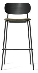 Audo Copenhagen - Co Bar Chair - Barstol - Black Steel / Black Oak / Moss - H: 104,5 x SH: 75,5 x W: 50.9 x D: 49.7 cm