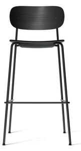 Audo Copenhagen - Co Bar Chair - Barstol - Black Steel / Black Oak - H: 104,5 x SH: 75,5 x W: 50.9 x D: 49.7 cm