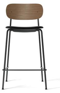 Audo Copenhagen - Co Counter Chair - Barstol - Black Steel / Dark Stained Oak / Dakar 0842 - H: 94,5 x SH: 65,5 x W: 49,4 x D: 48,2 cm