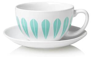 Lucie Kaas - Lotus Tea Cup And Saucer - Kopp - Mint Green Pattern - 0,22 L