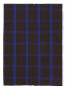 Ferm Living - Hale Tea Towel - Kökshandduk - Chocolate/Bright Blue - W50 x H70 cm