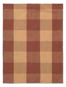 Ferm Living - Hale Tea Towel - Kökshandduk - Peach/Spice Red - W50 x H70 cm