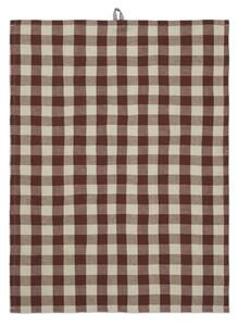 Ferm Living - Hale Tea Towel - Kökshandduk - Cinnamon/Grey Green - W50 x H70 cm