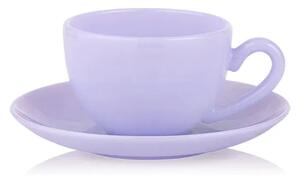 Lucie Kaas - Milk Cup W. Saucer - Kopp - Lavender - Ø14,7 cm (20 cl)