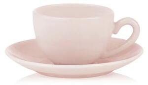 Lucie Kaas - Milk Cup W. Saucer - Kopp - Peach - Ø14,7 cm (20 cl)