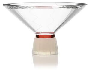 Reflections Copenhagen - Hope Bowl - Large - Skål - Clear,Red,Milk - L16 x D16 x H12 cm