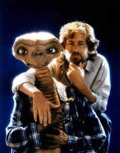 Fotografi Steven Spielberg and E.T