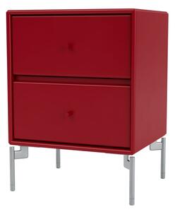 Montana - DRIFT - With chrome legs - Sängbord - Beetroot - B 35,4 x H 35,4 x D 30 cm