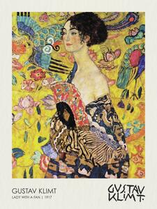 Bildreproduktion Dama s fanom, Gustav Klimt