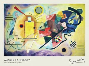 Bildreproduktion Gult, Rött, Blått, Wassily Kandinsky