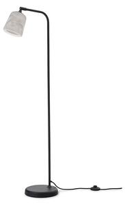 New Works - Material Floor Lamp - Golvlampa - The Black Sheep (White Marble) - H125 x Ø23 cm
