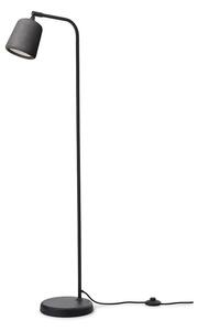 New Works - Material Floor Lamp - Golvlampa - Dark Grey Concrete - H125 x Ø23 cm