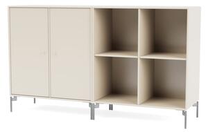 Montana - PAIR - With chrome legs - Skänk - Oat - B 139,2 x H 69,6 x D 38 cm