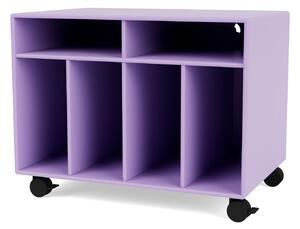 Montana - SPIN I Vinyl Storage, 05-CastorsCR70Black, 164 Iris - TV-bänkar - Peter J. Lassen - Lila - MDF