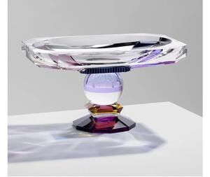 Reflections Copenhagen - Georgia Bowl - Skål - Clear/Blue/Purple Mix/Yellow/Purple - H20 x W36 x D25