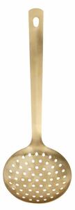 Nordal - GOLDIES skimmer - Serveringssked - Matt Gold - H: 32,5 x Ø: 11,5 cm