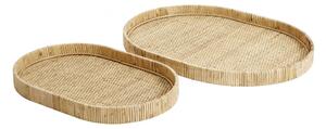 Nordal - FUJI tray set - Bricka - Sand - H: 4 x B: 41 x L: 55 cm