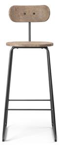 Mater - Earth Stool - Barstol - Coffee Waste Edition Light With Backrest 74 - SH74 x W37 x D27 x H104 cm