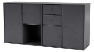 Montana - COUPLE - Wall mounted - Skänk - Coal - H 69.6 CM / W 139.2 CM / D 38 CM