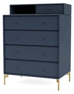 Montana - KEEP - With brass legs - Byrå - Juniper - H 94.8 CM / W 69.6 CM / D 30/46.8 CM