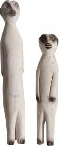 Surikat dekoration - Creme - Statyetter & figuriner, Inredningsdetaljer