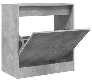 Skohylla betonggrå 60x34x63,5 cm konstruerat trä