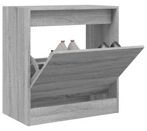 Skohylla grå sonoma 60x34x63,5 cm konstruerat trä