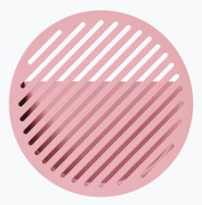 Swedish Ninja - Diagonal - Hylla - Pink - Medium - Ø35 D13