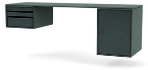 Montana - WORKSHOP - Wall mounted - Skrivbord - Black Jade - B 140,7 x H 48,4 x D 46 cm