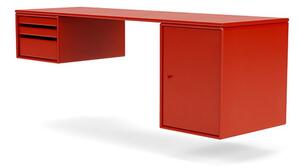 Montana - WORKSHOP - Wall mounted - Skrivbord - Rosehip - B 140,7 x H 48,4 x D 46 cm