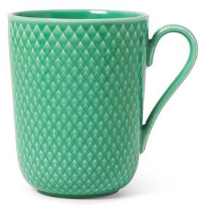 Lyngby Porcelain - Rhombe - Krus med hank - Mugg - Green - 33 cl