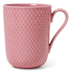 Lyngby Porcelain - Rhombe - Krus med hank - Mugg - Rosa - 33 cl