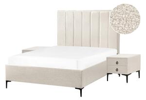 Sovrumsset Sezanne Vit/Svart, 140x200 cm, Bouclé - Vit/Svart, 140x200 cm, Bouclé