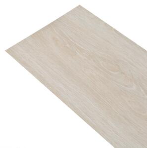 Självhäftande PVC-golvplankor 5,02 m² ek 2 mm klassisk vit