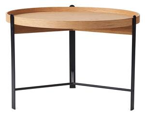 Warm Nordic - Compose Table - Soffbord - Large - Oiled Oak / Black Noir - Ø70 x H49 cm