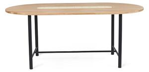 Warm Nordic - Be My Guest / Dining Table - Skåp - Butter Yellow / White Oiled Oak - L220 x W100 x H73 cm