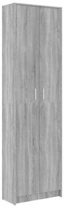 Hallgarderob grå sonoma 55x25x189 cm konstruerat trä