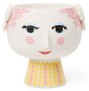 Bjørn Wiinblad - Eva Flowerpot hider - Blomkruka - Pink - H14,5 x Ø15,5 cm